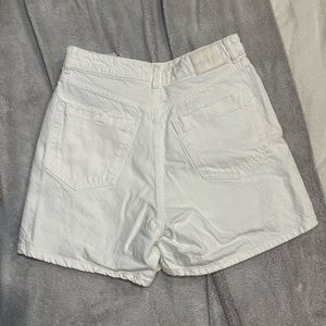 Zara White Denim Shorts